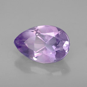 Ametista naturale viola da 1,19 ct, taglio a pera, VS
