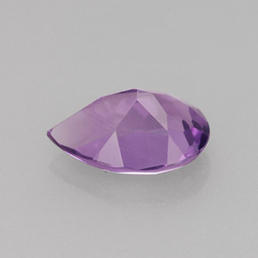Ametista naturale viola da 1,18 ct, taglio a pera, VS