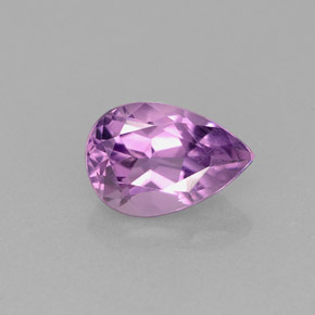 Ametista naturale viola da 1,36 ct, taglio a pera, VVS-VS