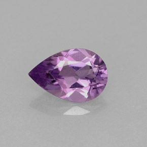 Ametista naturale viola da 1,15 ct, taglio a pera, VVS-VS