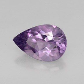 Ametista naturale viola da 1,16 ct, taglio a pera, VVS-VS