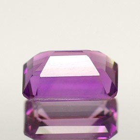 Ametista naturale viola da 0,50 ct, taglio smeraldo, VVS-VS