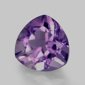 Ametista Viola naturale da 3.30 ct, Taglio trillion, VS