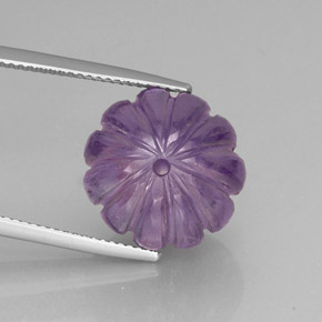 Ametista naturale viola da 16,95 ct, trasparente, trasparente/traslucido