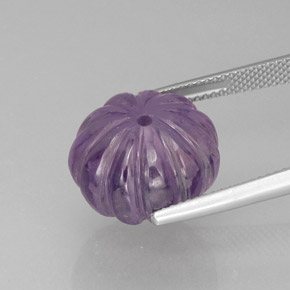 Ametista naturale viola da 16,95 ct, trasparente, trasparente/traslucido