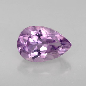 Ametista naturale viola da 1,28 ct, taglio a pera, VS