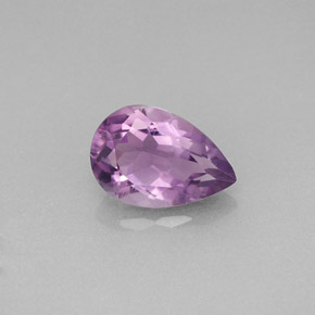 Ametista naturale viola da 1,14 ct, taglio a pera, VS