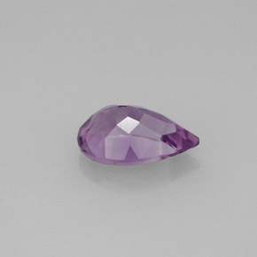 Ametista naturale viola da 1,14 ct, taglio a pera, VS