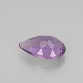 Ametista naturale viola da 1,08 ct, taglio a pera, VS