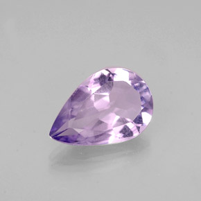 Ametista naturale viola da 0,92 ct, taglio a pera, VS