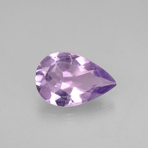 Ametista naturale viola da 0,92 ct, taglio a pera, VS