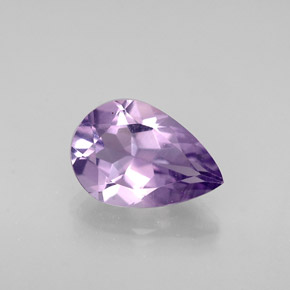 Ametista naturale viola da 1,06 ct, taglio a pera, VVS-VS