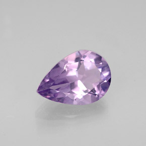 Ametista naturale viola da 1,06 ct, taglio a pera, VVS-VS