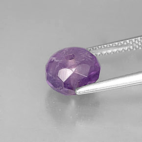 Ametista naturale viola da 2,63 ct, trasparente, trasparente/traslucido