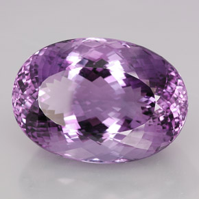 Ametista naturale viola da 109,15 ct, taglio ovale, IF