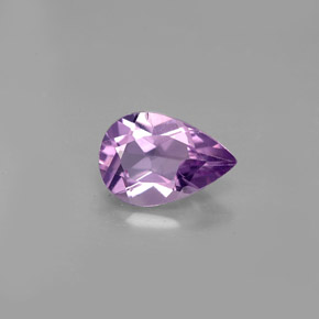 Ametista naturale viola da 1,18 ct, taglio a pera, VS