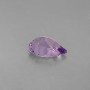 Ametista naturale viola da 1,18 ct, taglio a pera, VS