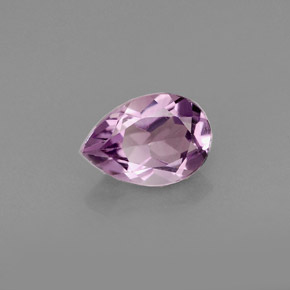 Ametista naturale viola da 0,93 ct, taglio a pera, VS