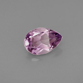 Ametista naturale viola da 0,93 ct, taglio a pera, VS