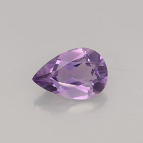 Ametista Viola naturale da 1.19 ct, Forma a pera, VVS-VS