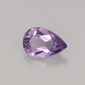 Ametista Viola naturale da 1.19 ct, Forma a pera, VVS-VS