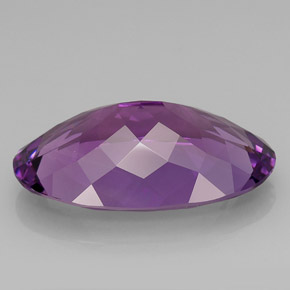 Ametista naturale viola da 33,67 ct, taglio ovale, VVS