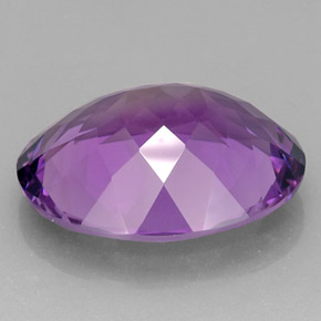 Ametista naturale viola da 28,36 ct, taglio ovale, IF