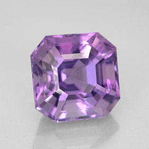 Ametista naturale viola da 5,77 ct, taglio smeraldo, VVS
