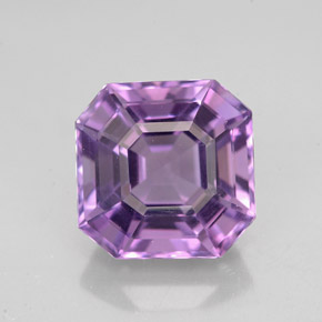 Ametista naturale viola da 4,24 ct, taglio smeraldo, VVS