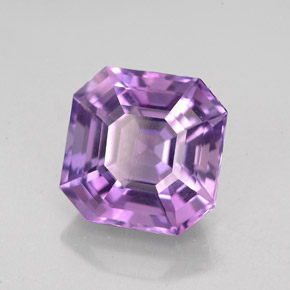 Ametista naturale viola da 4,24 ct, taglio smeraldo, VVS