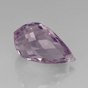 Ametista naturale viola da 11,27 ct, briolette, VVS