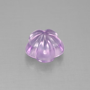 Ametista Viola naturale da 1,57 ct, Taglio a fiore, Trasparente