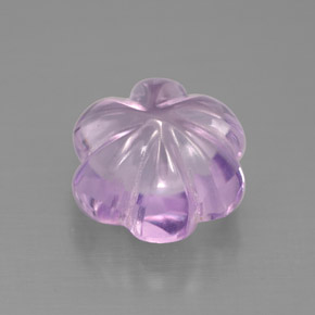 Ametista naturale viola da 3,04 ct, taglio fiore, trasparente