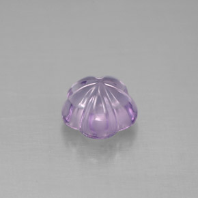 Ametista naturale viola da 1,53 ct, taglio fiore, trasparente