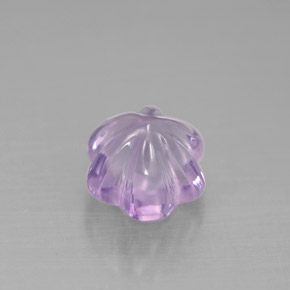 Ametista naturale viola da 1,63 ct, taglio fiore, trasparente