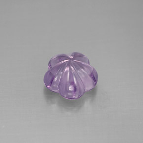 Ametista naturale viola da 1,93 ct, taglio fiore, trasparente