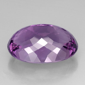 Ametista naturale viola da 43,53 ct, taglio ovale, VVS