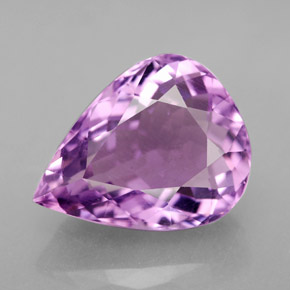 Ametista naturale viola da 7,05 ct, taglio a pera, VVS
