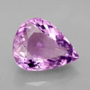 Ametista naturale viola da 7,05 ct, taglio a pera, VVS