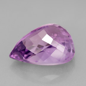 Ametista naturale viola da 7,05 ct, taglio a pera, VVS