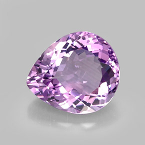 Ametista naturale viola da 6,96 ct, taglio a pera, VVS