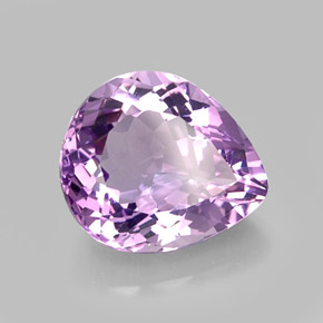 Ametista naturale viola da 6,96 ct, taglio a pera, VVS