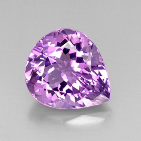 Ametista naturale viola da 7,03 ct, taglio a pera, VVS