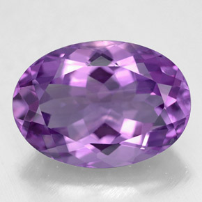 Ametista Viola naturale da 5.37 ct, Taglio ovale, VVS