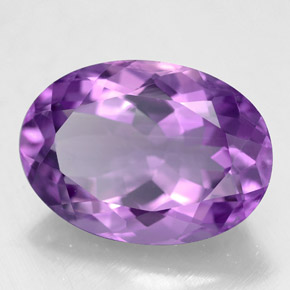 Ametista Viola naturale da 5.37 ct, Taglio ovale, VVS