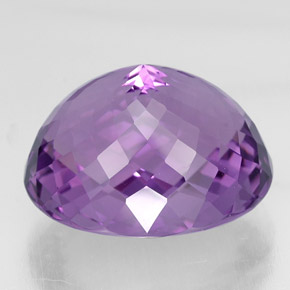 Ametista naturale viola da 37,95 ct, taglio ovale, VVS