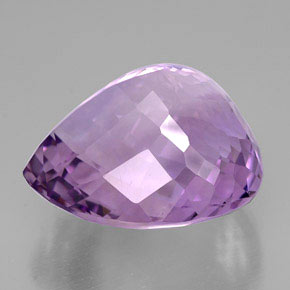 Ametista naturale viola da 53,61 ct, taglio a pera, IF