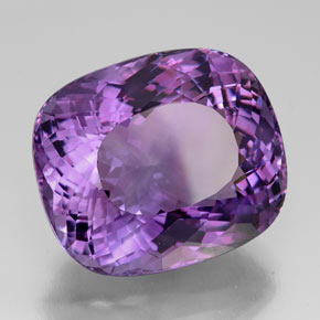 Ametista naturale viola da 58,79 ct, taglio a cuscino, IF