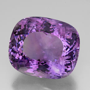 Ametista naturale viola da 58,79 ct, taglio a cuscino, IF