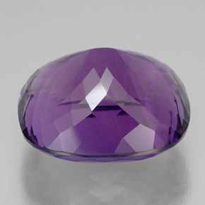 Ametista naturale viola da 62,57 ct, taglio a cuscino, VVS-VS